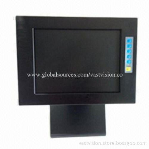 10-inch POS LCD Display with 1,024 x 768 Pixels, 110 to 220V Input Power Adapter